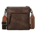 thumbnail image 6 of Montana West Crossbody Bag for Women Multi Pocket Cross Body Bag Purses with Guitar Strap, Coffee, 6 of 7