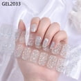 thumbnail image 5 of RAGUPEL White Solid Color Free Nail Light/Lamp Gel Nail Stickers 20 Extra-Long Manicure Strips Gel Nail Strips, 5 of 7