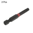 thumbnail image 3 of Unique Bargains T27 Magnetic Security Impact Torx Screwdriver Bit 1/4' Hex Shank 2' Length, 2 Pack, 3 of 5