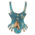 thumbnail image 3 of Corsé Top Para Mujer Moldeador de Cuerpo Control de Barriga Entrenador de Cintura Retro en Forma de Abanico Fajas Con Cuello en U Cintura Apretada Vientre de Acero Odeerbi  ODB144811, 3 of 5