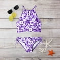 thumbnail image 2 of Gunia Kids Girl Swimwear Sport Tankini Halter Daisy Swimsuit 2 Piece Outfits Cute Holiday Beachwear 10 Years, 2 of 4