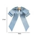 thumbnail image 4 of Broche de lazo preatado para mujer, broche de cinta, pajarita decorativa ligera con cuentas Azul, 4 of 8