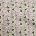 thumbnail image 1 of oneOone Silk Tabby Light Brown Fabric Travel Craft Projects Decor Fabric Printed By The Yard 42 Inch Wide, 1 of 5