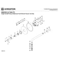 thumbnail image 6 of Kingston Brass KB6337ALTO Restoration Single-Handle Pressure Balanced Tub Faucet in Brushed Brass, 6 of 7