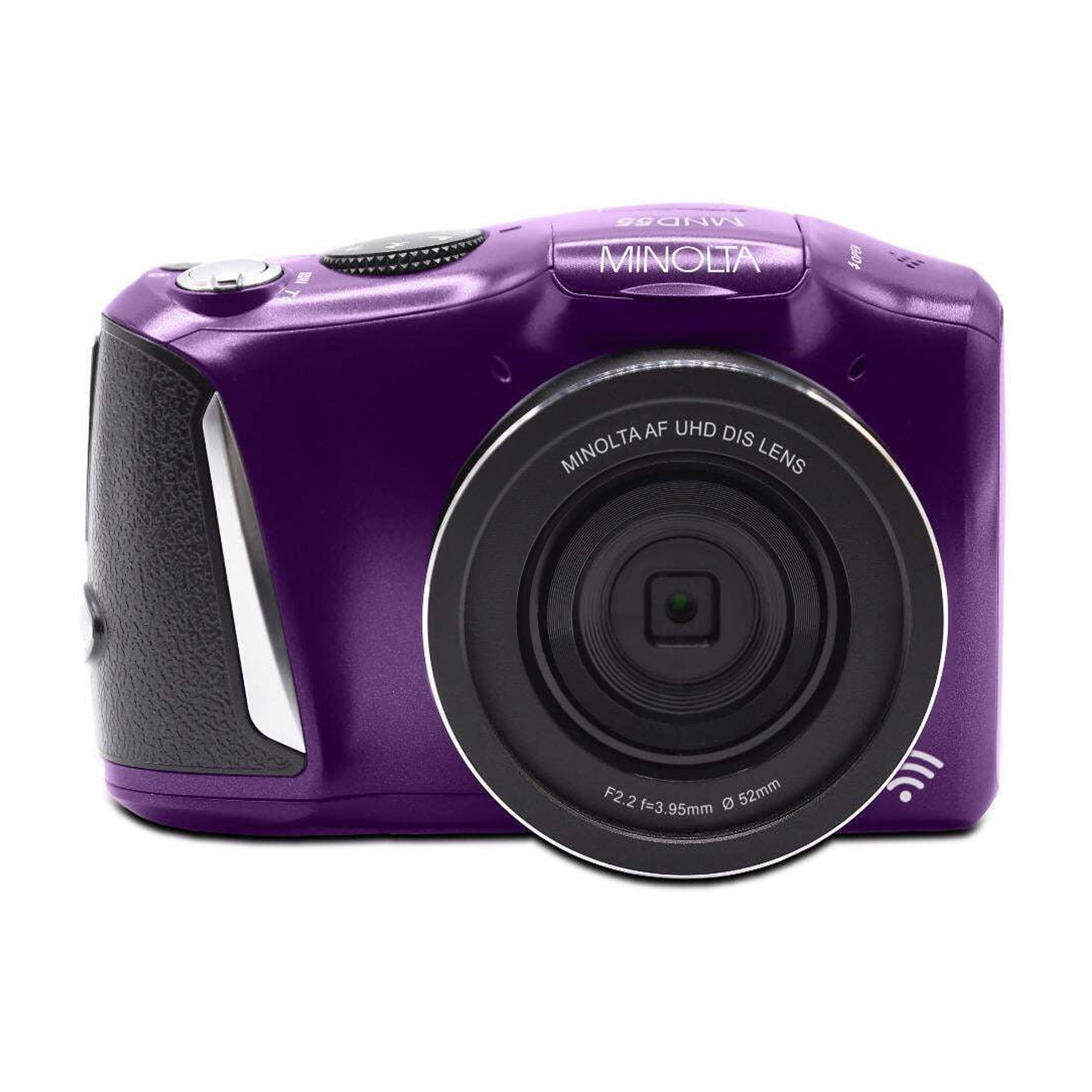 Minolta MND55-P 64 MP Autofocus & 4K Ultra HD Digital Camera with Wi-Fi - Purple