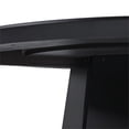 thumbnail image 3 of Walker Edison 48" Round Modern Wood Dining Table with Pedestal Base in Black, 3 of 13