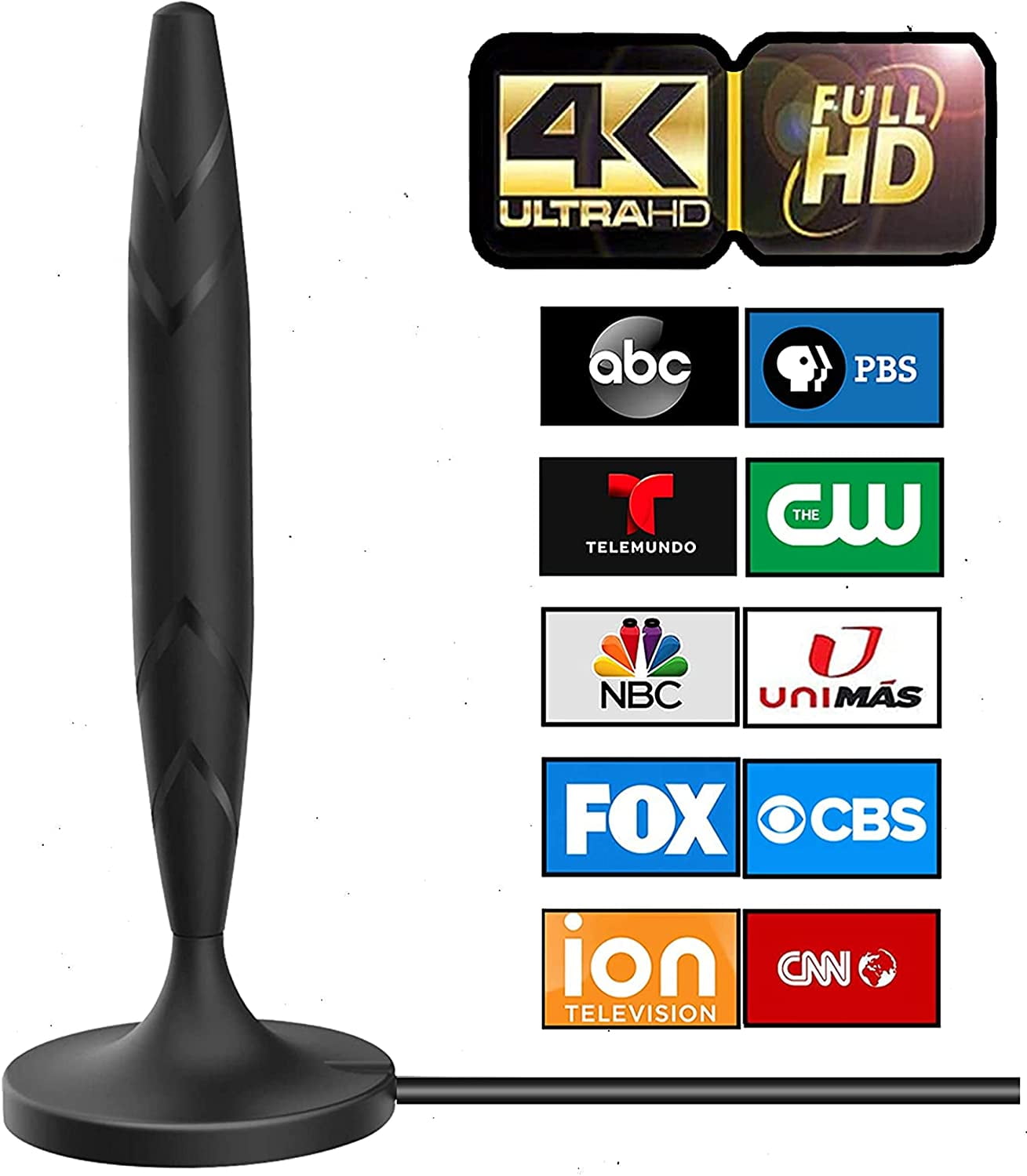 [2023 Model] TV Antenna, Indoor Amplified HDTV Digital Antenna Up to ...