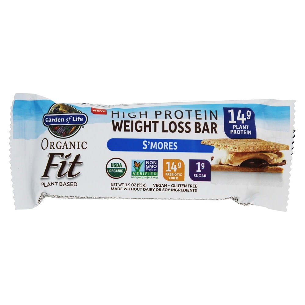 Garden Of Life High Protein Weight Loss Bar, S'Mores, 1.9 Oz, Pack Of