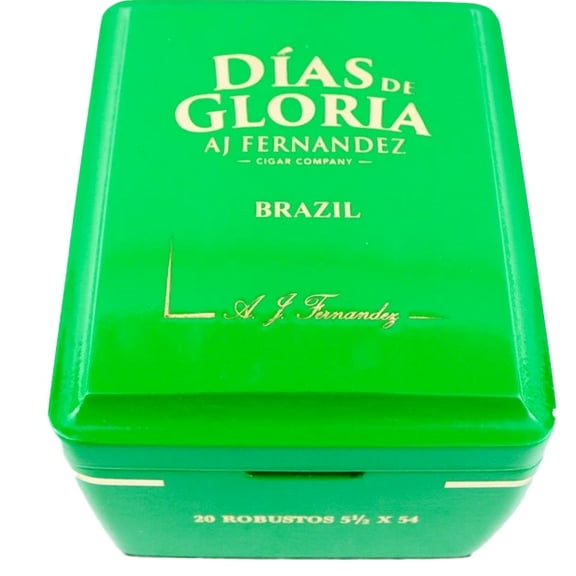 Dias De Gloria Robusto Brazil Empty Wood Cigar Box 6.75" x 5.25" x 4"