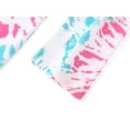 thumbnail image 4 of Beezizac Trendy Tie Dye Colorful Pajamas for Girls Soft Long Sleeves & Pants PJ Fuchsia Green Swirl Jammies Set Size 6, 4 of 7