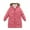 Pink, variant on Otqutp Girl's Puffer Jacket Kids Long Winter Coats Knee Length Parka Warm Fleece Lined Snow Outerwear with Faux Fu𝗿 Hood