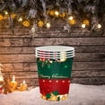 thumbnail image 2 of Christmas Party Supplies Red Green Tableware Sets Large Merry Christmas Tablecloth Plates Napkins and Cups for Party Decorations, 2 of 8