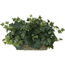 Nearly Natural 12" Ivy Ledge Plant (Set on Foam) Artificial Plant, Green