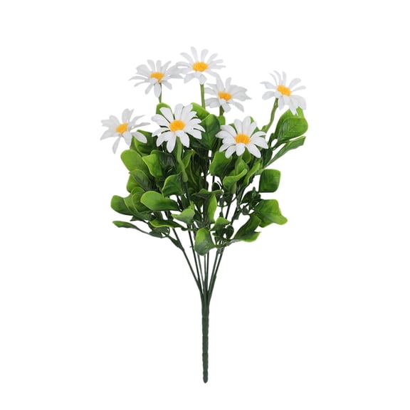 Small Daisy Flowers Artificial, 1 Pc Artificial Flowers, Silk Daisy, Artificial Gerber Daisy for Home Decoration, Artificial Daisy for Wedding Decoration, 12.59 Inch, White