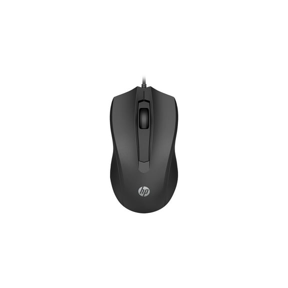 HP 105 - Mouse - right and left-handed - optical - 3 buttons - wired - USB-A - black - Smart Buy