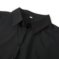 thumbnail image 7 of Women's Button Down Short Sleeve Work Office Shirt Lapel Short Sleeve Dressy Shirt Plus Size Casual Business Blouse Formal Casual Shirt Blouse School Uniform, S-5XL, 7 of 7