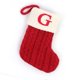 thumbnail image 1 of Christmas Socks Red Snowflake Alphabet Knitting Stocking Christmas Tree Pendant, 1 of 4