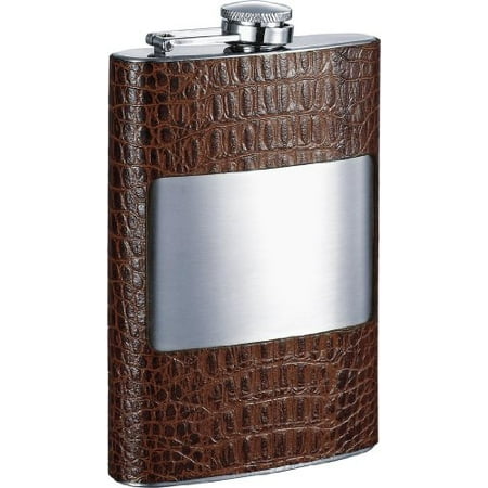 

Visol Rockford Handcrafted Cognac Leather 8oz Hip Flask