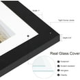 thumbnail image 5 of 12x22 Picture Frame Set of 2, Black with Glass Collage Frame, 5 of 6
