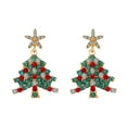 thumbnail image 5 of Upgraded HEROOY Christmas Tree Earrings Holiday Earrings Christmas Gifts For Girlfriend Family F, 5 of 6