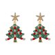 thumbnail image 2 of Adornos navideños, regalos navideños, pendientes de árbol de Navidad, pendientes navideños, regalos navideños para novias, pendientes de aleación para la familia., 2 of 6