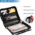 thumbnail image 3 of FORMRS Zipper Binder with Shoulder Strap 2-inch Ring 500 Sheet Capacity File Bag, Black Illusionary Boat, 3 of 5