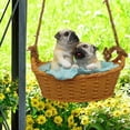 thumbnail image 4 of Figura colgante de cachorro oscilante, estatua de perro oscilante hecha a mano, figura de jardín al aire libre, pequeña para decoración del Patio del, 4 of 7