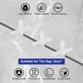 thumbnail image 4 of 400Pack Tile Spacers, 5mm 3/16" Cross Shape Wall Floor Tile Spacer, White, 4 of 6