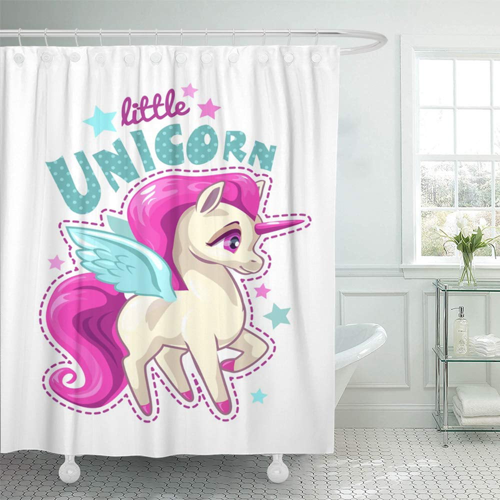 Shower Curtain Bath 66x72 Inch, My Little Pony Shower Curtain