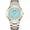 Aqua/Two-Tone, variant on Original Luxury Men's Bracelet Watch – Classic Square Dial Analog Quartz Wristwatch with Date, Luminous Hands & Markers, Business & Casual Timepiece