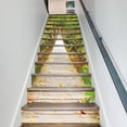 thumbnail image 4 of uds./13 uds. Pegatinas para escaleras con paisajes de cascada, decoración para escaleras, calcomanías autoadhesivas de vinilo para tapicería de escaleras, papel tapiz 3D, 4 of 5