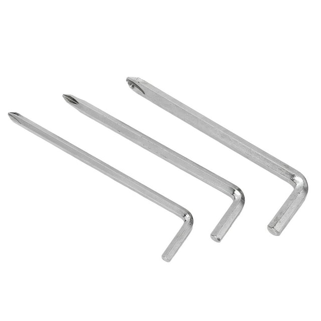 L Type Screwdriver, Integrated Heat Treated Plated Dual Purpose Screwdriver Reliable Gripping Steel For Industrial Use