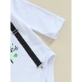 thumbnail image 6 of Jxzom St. Patrick's Day Baby Boy Girl Outfits Long Sleeve Romper Onesie Pants Hat 3 6 9 12 18 Months Spring Clothes Set, 6 of 8