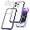 Clear-Purple Frame, variant on [3 in 1] for iPhone 14 Pro Max Phone Case 6.7" [ Grade][Never Yellow][2 Camera Lens Protectors] Clear iPhone 14 Pro Max Case