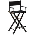 thumbnail image 1 of Silla Director's Home Casual Home con estructura negra/lona negra, 1 of 8