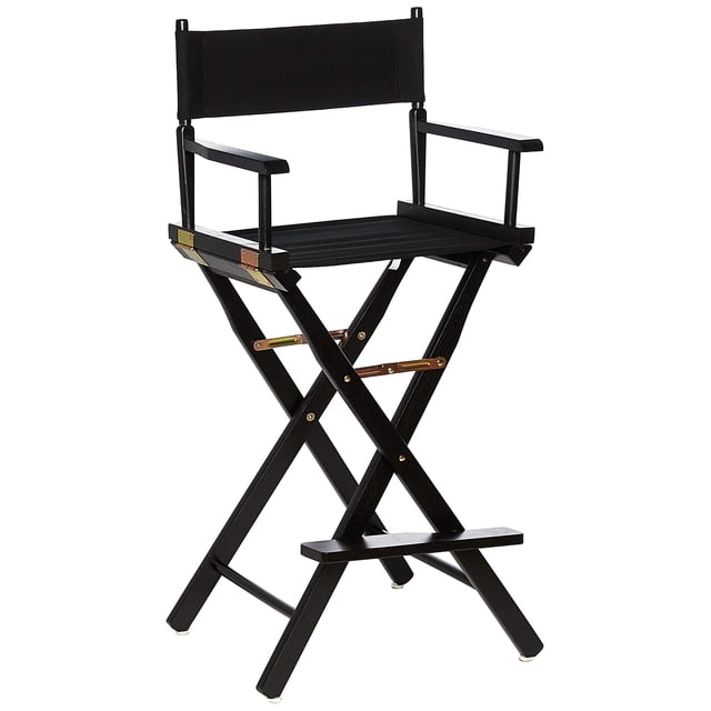 Silla Director's Home Casual Home con estructura negra/lona negra