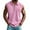Pink, variant on Yghzkop Men's Casual Fashion Solid Color Button Lapel Hook Buckle T-shirt Short Sleeved
