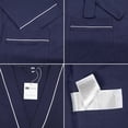 thumbnail image 5 of Vulcanodon 100% Cotton Mens Robe, Lightweight Knit Bathrobe,(Navy Blue,2XL-3XL), 5 of 5