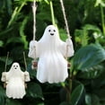 thumbnail image 2 of Halloween Cute Swing Ghost, Swing Ghost Statue Outdoor Halloween Decor, Resin Ghost Figurine, Resin Swing White Ghost Statue, Funny Halloween Hanging Swing Ornaments for Garden Patio Lawn Yard (1pcs), 2 of 7