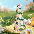 thumbnail image 3 of XDDST Easter Egg Tree Tabletop Decor Easter Colorful Felted Eggs Tree Easter Pastel Felt Wool Eggs for Easter Spring Ornaments Party Decoration, 3 of 9