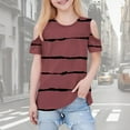 thumbnail image 2 of Zpanxa T-Shirts pour Tout-Petites Fille Imprimé Décontracté Manches Courtes Col Rond Haut Mode avec Coton 4 Ans, 2 of 7