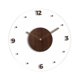 thumbnail image 5 of Reloj de pared de acrílico transparente, reloj de pared de madera vintage, redondo, con movimiento silencioso para cocina, sala de estar, baño, Marrón oscuro 30 cm, 5 of 8