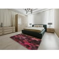 thumbnail image 4 of Ahgly Company Indoor Square Patterned Raspberry Purple Abstract Area Rugs, 7' Square, 4 of 6