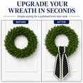 thumbnail image 5 of Wreath Sash for Front Door, Multi-Color Scalloped Edge Wreath Ribbon Sash, 47.24In Long Door Garland Bow Decor for Holiday Wedding Home Porch Decoration 1Pack-Black, 5 of 7