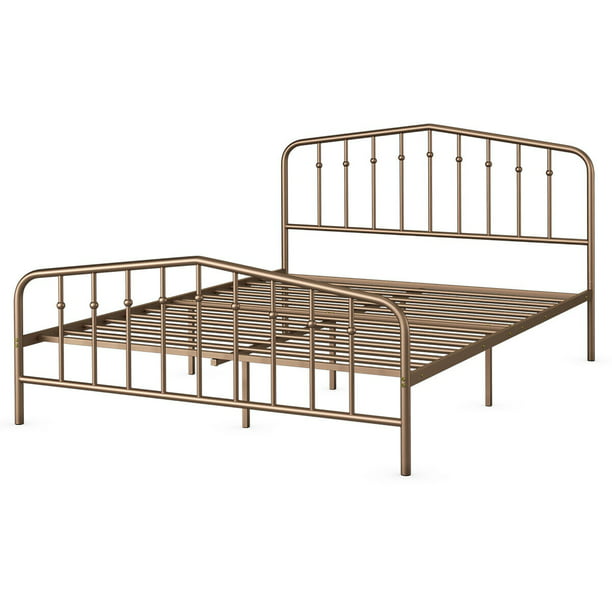 Costway Full Size Metal Bed Frame Steel, Night Therapy Platform Metal Bed Frames