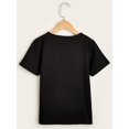 thumbnail image 2 of Girls' "Hello Kindergarten" Rainbow Love T-Shirt - Black Short Sleeve Back to School Tee with Colorful Lettering, Perfect Gift for Youngsters, Casual Youngsters' Top | Playful Design | Stre, 2 of 6
