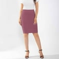 thumbnail image 3 of Gfyviroh Bodycon Skirts for Women High Waist Knee Length Skirts Casual Solid Color Slim Office Work Skirts, 3 of 7