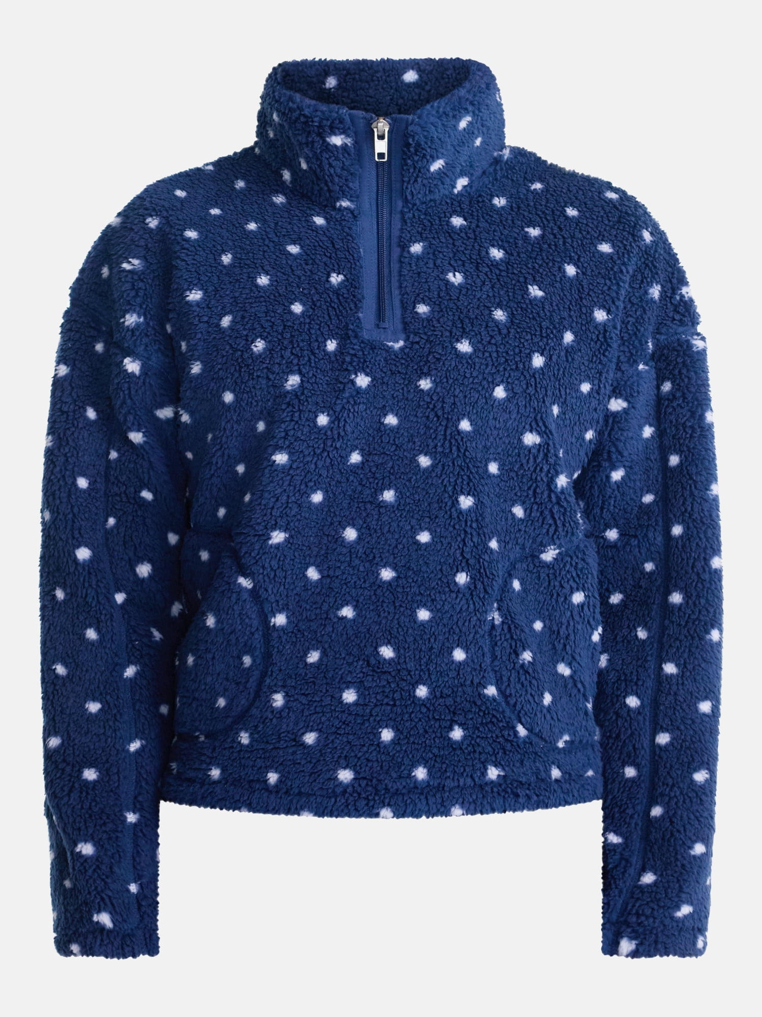 No Boundaries Faux Shearling Plush Pullover, Women's & Women’s Plus XXS-4X
