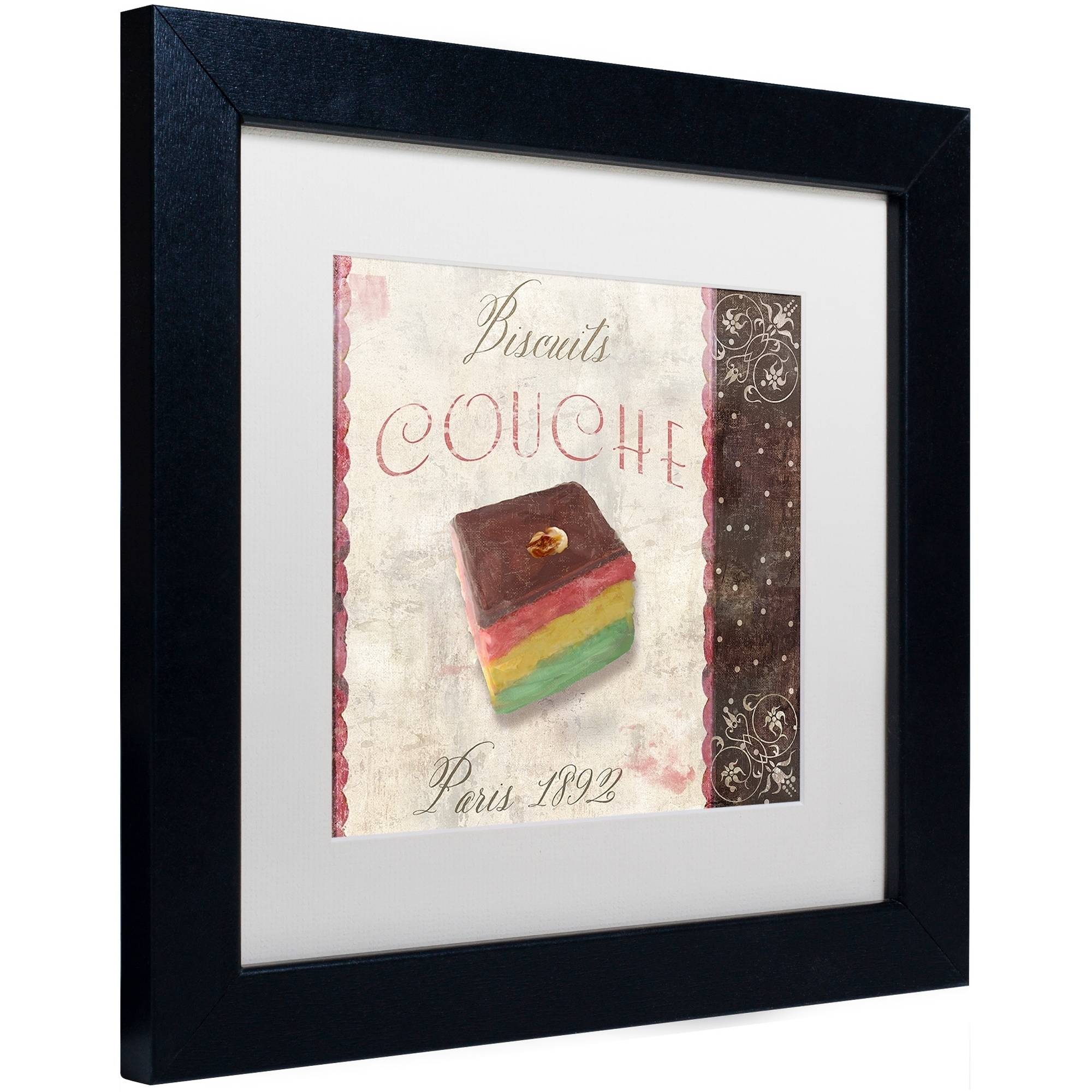 Trademark Fine Art "Patisserie XIV" Canvas Art by Color Bakery White Matte, Black Frame