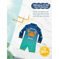thumbnail image 3 of weVSwe Infant Long Sleeve Rash Guard Swimwear with UPF 50+ Protection, 0-3T, 3 of 7